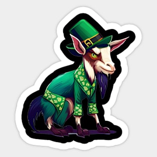 Just A Goat For St. Patrick's Day Sticker